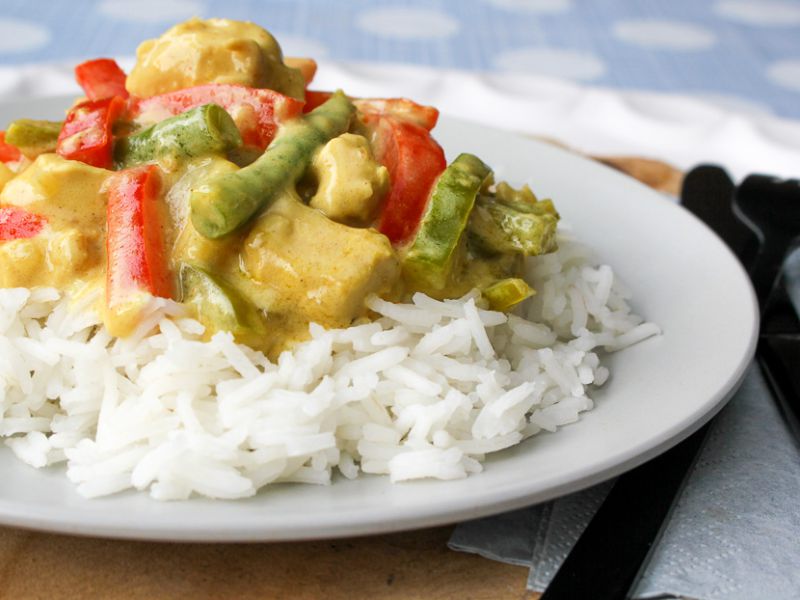 Kip kerrie met rijst